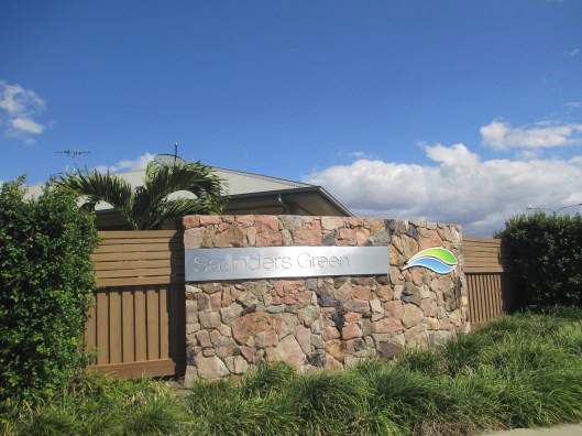 "Saunders Green" on the roundabout in Waterway Drive and Lanai Avenue, Burdell.