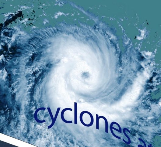 Image 3. Tropical cyclone image of Larry that crossed the Queensland coast in 2006. Courtesy Australian Bureau of Meteorology
